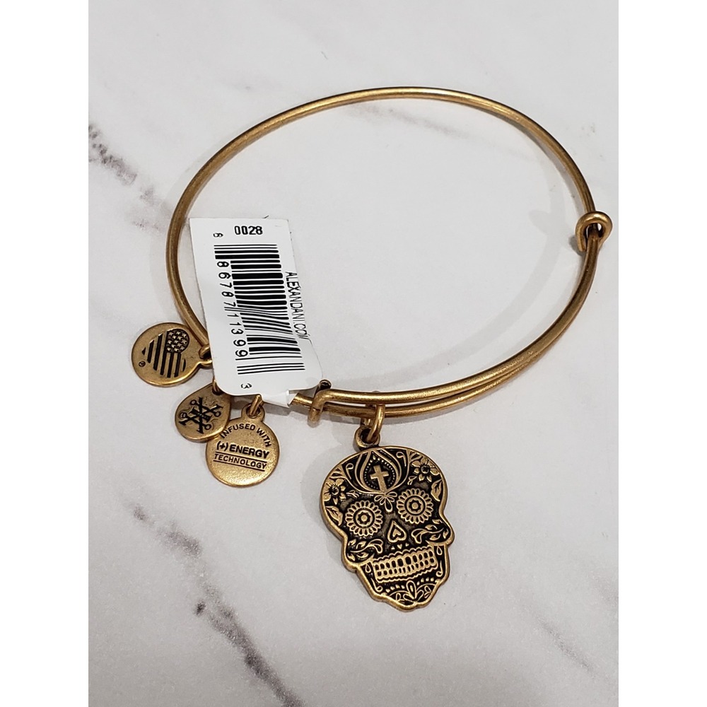 Alex and Ani Calavera Bangle Bracelet*new* sugar skull